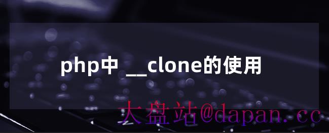 php中 __clone的使用-大盘站插图