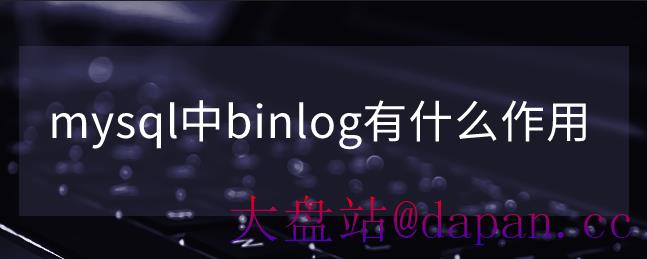 mysql中binlog有什么作用-大盘站插图