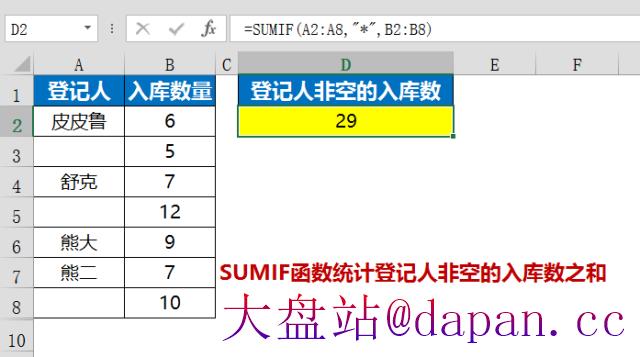 史上最全Excel条件求和函数SUMIF经典教程-大盘站插图5