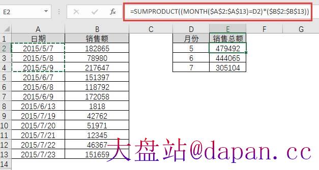 神函数SUMPRODUCT用法集锦-大盘站插图7