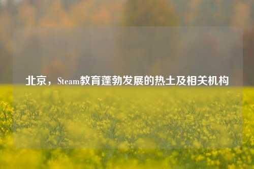 北京,Steam教育蓬勃发展的热土及相关机构
