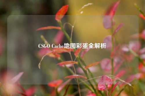 CSGO Cache地图彩蛋全解析