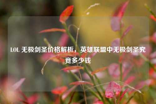 LOL 无极剑圣价格解析,英雄联盟中无极剑圣究竟多少钱