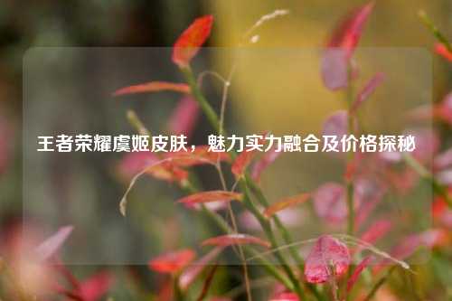 王者荣耀虞姬皮肤,魅力实力融合及价格探秘