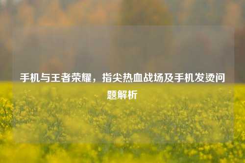 手机与王者荣耀,指尖热血战场及手机发烫问题解析