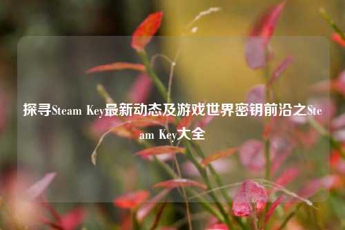 探寻Steam Key最新动态及游戏世界密钥前沿之Steam Key大全