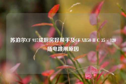 苏泊尔CF 937成厨房好帮手及CF XB50 H C 35 - 120插电跳闸原因
