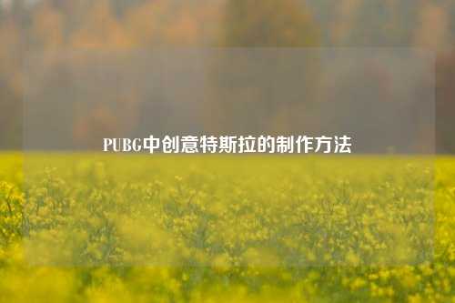 PUBG中创意特斯拉的制作方法