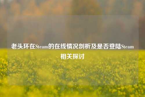 老头环在Steam的在线情况剖析及是否登陆Steam相关探讨