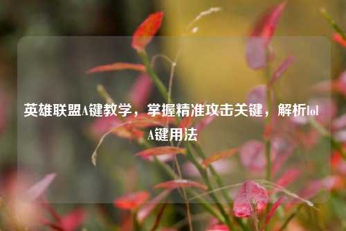 英雄联盟A键教学,掌握精准攻击关键,解析lol A键用法