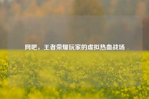 网吧，王者荣耀玩家的虚拟热血战场