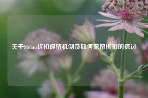 关于Steam折扣保留机制及如何保留折扣的探讨