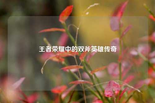 王者荣耀中的双斧英雄传奇
