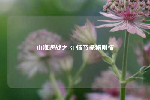 山海逆战之 31 情节探秘剧情