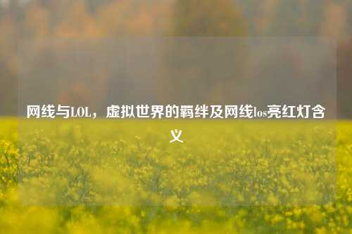 网线与LOL，虚拟世界的羁绊及网线los亮红灯含义