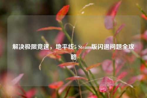 解决极限竞速,地平线5 Steam版闪退问题全攻略