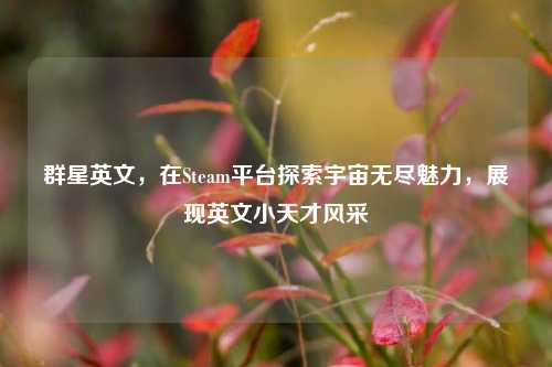 群星英文,在Steam平台探索宇宙无尽魅力,展现英文小天才风采