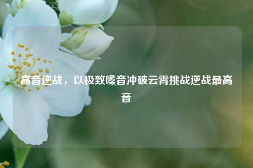 高音逆战，以极致嗓音冲破云霄挑战逆战最高音
