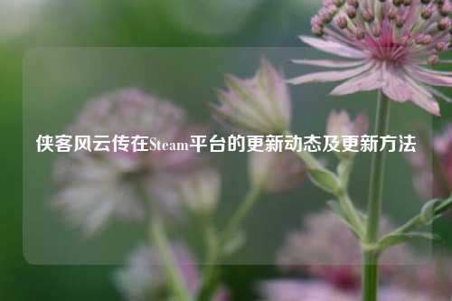 侠客风云传在Steam平台的更新动态及更新方法