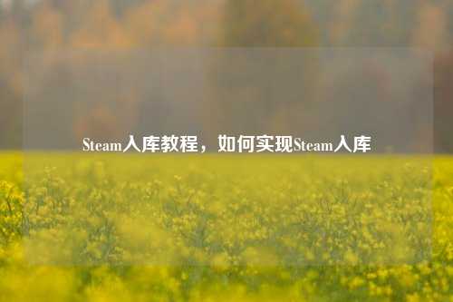 Steam入库教程，如何实现Steam入库