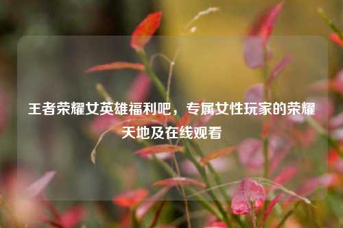 王者荣耀女英雄福利吧，专属女性玩家的荣耀天地及在线观看