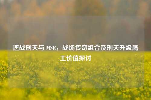 逆战刑天与 MSR，战场传奇组合及刑天升级鹰王价值探讨