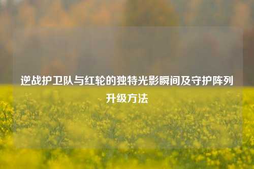 逆战护卫队与红轮的独特光影瞬间及守护阵列升级方法