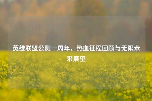 英雄联盟公测一周年，热血征程回顾与无限未来展望