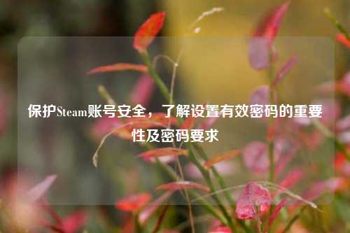 保护Steam账号安全，了解设置有效密码的重要性及密码要求