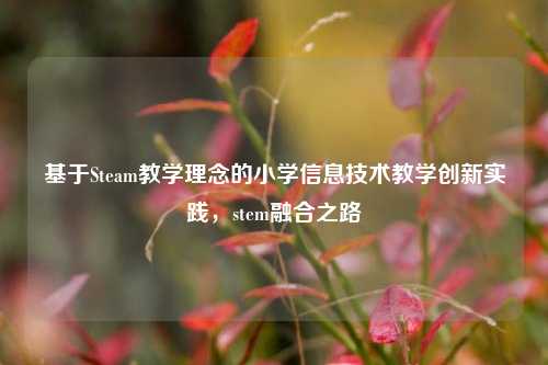 基于Steam教学理念的小学信息技术教学创新实践，stem融合之路