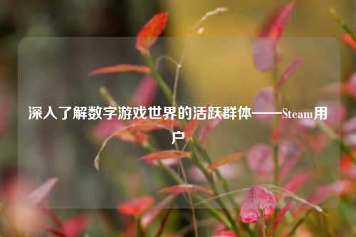 深入了解数字游戏世界的活跃群体——Steam用户