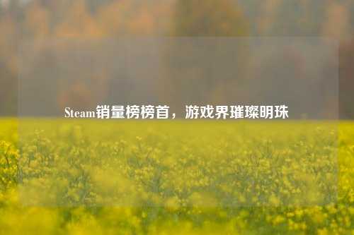 Steam销量榜榜首,游戏界璀璨明珠