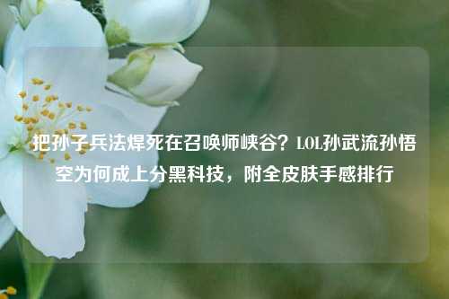 把孙子兵法焊死在召唤师峡谷？LOL孙武流孙悟空为何成上分黑科技，附全皮肤手感排行