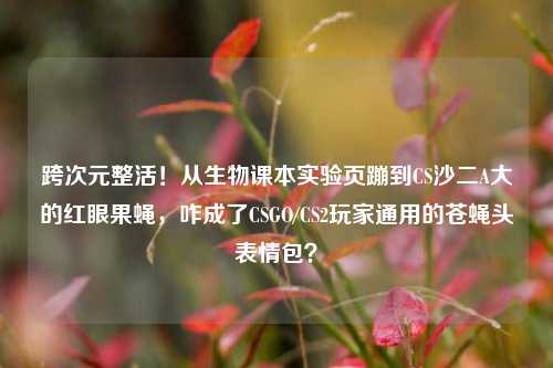 跨次元整活！从生物课本实验页蹦到CS沙二A大的红眼果蝇，咋成了CSGO/CS2玩家通用的苍蝇头表情包？