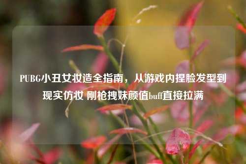 PUBG小丑女妆造全指南，从游戏内捏脸发型到现实仿妆 刚枪拽妹颜值buff直接拉满