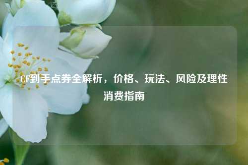CF到手点券全解析，价格、玩法、风险及理性消费指南