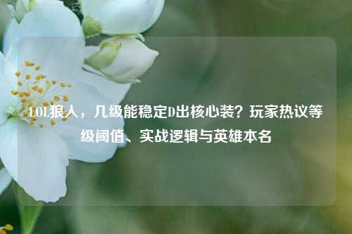 LOL狼人，几级能稳定D出核心装？玩家热议等级阈值、实战逻辑与英雄本名