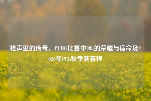 枪声里的传奇，PUBG比赛中98k的荣耀与宿命及2026年PCL秋季赛赛程