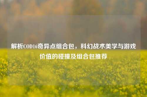 解析COD16奇异点组合包，科幻战术美学与游戏价值的碰撞及组合包推荐